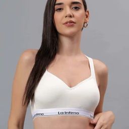 La Intimo Cream Comfort Fit Sports Bra-image-52
