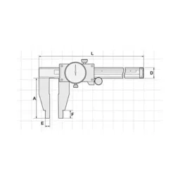KENCY Dial Caliper Nib Style Jaw 0-1000 mm Least Count 0.02 mm, CYN1000 image 2