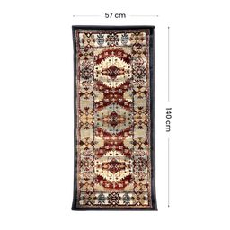 Sapana Carpet-Mats Red & Beige Printed Anti-Slip Floor Runner image 5