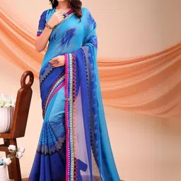 KALINI Poly Georgette Designer Saree-7