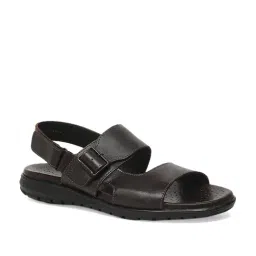 Hush Puppies by Bata Men's Dark Brown Back Strap Sandals-image-54