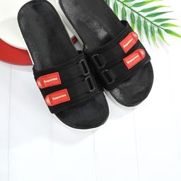 Shoe Island Men Striped Sliders-picture-34