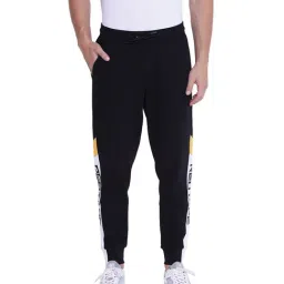 Red Tape Black Regular Fit Printed Joggers-image-39