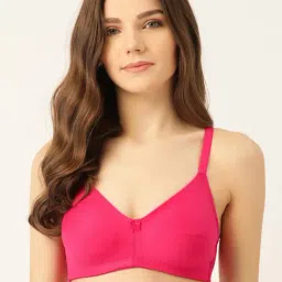 Lady Lyka Fuchsia Non Wired Non Padded T-Shirt Bra-picture-4