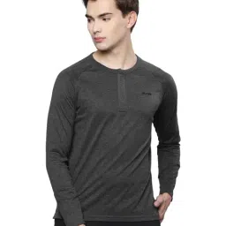 ALCIS Charcoal Grey Slim Fit T-Shirt-image-90
