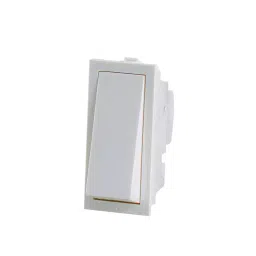 Rapid Stylish Rocker Switch 1 Module 6 Amp 1 Way White, R-2001 (Pack of 20)-picture-34