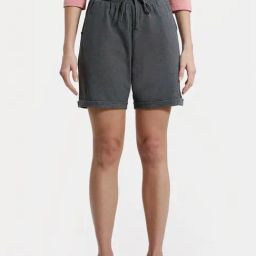 Jockey Dark Grey Cotton Shorts-image-71