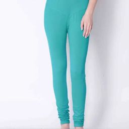 Dollar Missy Turquoise Cotton Leggings-image-102