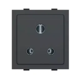 Rapid Stylish Socket 2 Module 6 Amp 3 Pin Black, R-2038 (Pack of 10)-picture-18