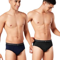 The Souled Store Black & Navy Briefs - Pack of 2-picture-42