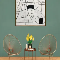 The Art House Abstract Multicolor Canvas Painting-image-99