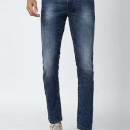 Peter England Jeans Navy Blue Slim Fit Jeans-picture-14