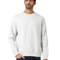 Calvin Klein Jeans Cirrus Grey Comfort Fit Sweatshirt-image-2