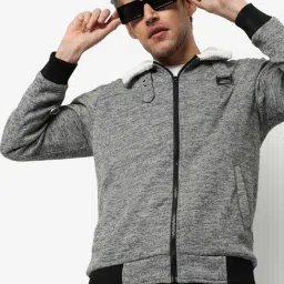 Campus Sutra Grey Regular Fit Jacket-image-45