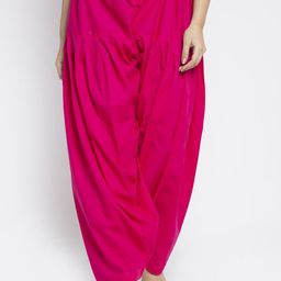 GRACIT Women Pink Solid Loose Fit Salwar-image-8