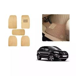 Auto Pearl Heavy Duty Anti Slip Noodle Nomad Style Car Floor Mats Set of 5 Beige for Koleos-image-87