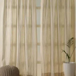 Peepul Tree White Cotton 180 GSM Curtain-picture-45