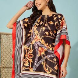 The Kaftan Company Black Print Top-picture-40