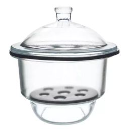 ABGIL 15cm Glass Desiccator with Cover Knob and Porcelain Plate ABG1373-30