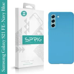 Sprig Liquid Silicone Back Cover for Samsung Galaxy S21 FE 5G (Blue)-image-89