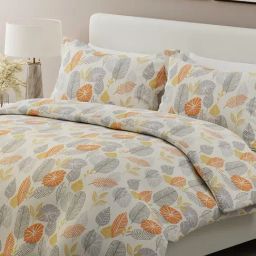 Boutique Living India Grey Cotton Floral King Bedsheet With 2 Pillow Covers-image-23