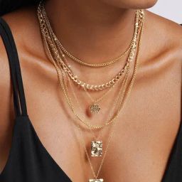 Joker & Witch Calista Gold Necklace for Women-45