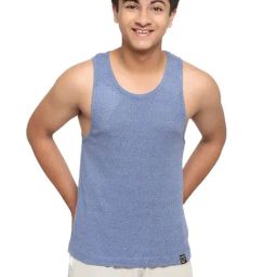 Frenchie Kids Blue Solid Vest-image-88