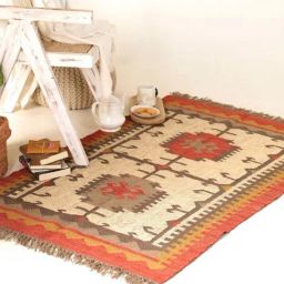Peepul Tree Multicolor Jute & Wool Sustainable Rug-22