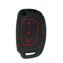 AllExtreme EXKC16 3 Buttons Car Remote Key Shell for I20 Upto 2016, Verna, Xcent Black-43