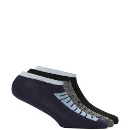 Puma Classic Navy-Black-Cool Grey 7 Cotton Printed Large Socks - Pack of 3-22
