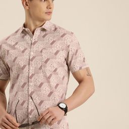 Moda Rapido Men Classic Slim Fit Opaque Printed Casual Shirt-picture-30