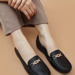 CODE Women's Black Loafers-7