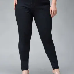 Miss Chase A+ Black Plain High-Rise Jeans-image-57
