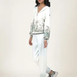 Label Ritu Kumar Ecru Printed Jacket With Joggers image 3