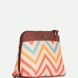 ZOUK Geometric Printed Structured Sling Bag image 4