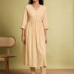 Taneira Off White Regular Fit Embellished Kurtas-image-19