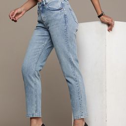 MANGO Women Mom Fit Heavy Fade Stretchable Jeans-picture-18