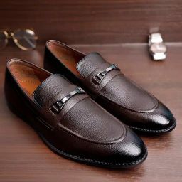 Louis Stitch Men's Brunette Brown Loafers-image-98