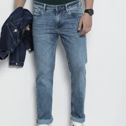 Nautica Men Straight Fit Low-Rise Heavy Fade Stretchable Jeans-picture-32
