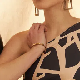 DENNISON Abstract Print One Shoulder Crepe Top image 2