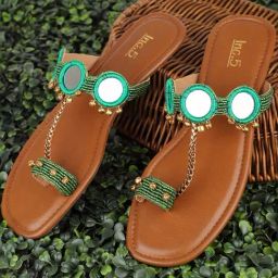 Inc.5 Women's Green Toe Ring Sandals-picture-8