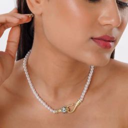 Joker & Witch Cordelia Pearl Gold Necklace for Women-45