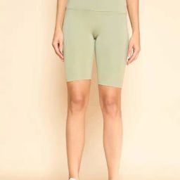 Color Capital Green Fitted Sports Shorts-image-45