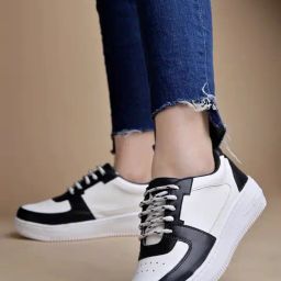 Shoetopia Kids Black & White Sneakers-image-26