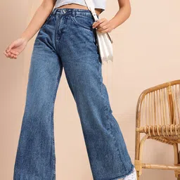 Mast & Harbour Women Wide Leg Jeans-picture-43