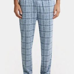 Jockey IM03 Sky Blue Tencel Micro Modal Cotton Elastane Pyjamas with Side Pocket (Prints May Vary)-picture-12