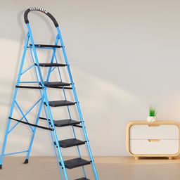 Parasnath Blue & Black 8-Step Foldable Portable & Anti-Slip StepLadder-38
