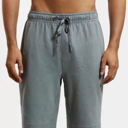 Jockey AM37 Grey Super Combed Cotton Rich Shorts with Side Pocket-image-85