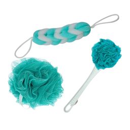 CareDone Set of 3 Large Bath Loofah Sponge Scrubber Exfoliator for High Lather Cleansing-picture-3