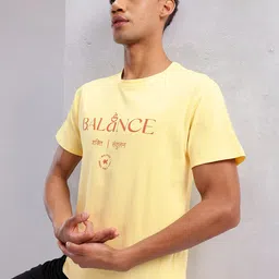HRX by Hrithik Roshan Typography Printed Cotton Yoga T-shirt-image-73